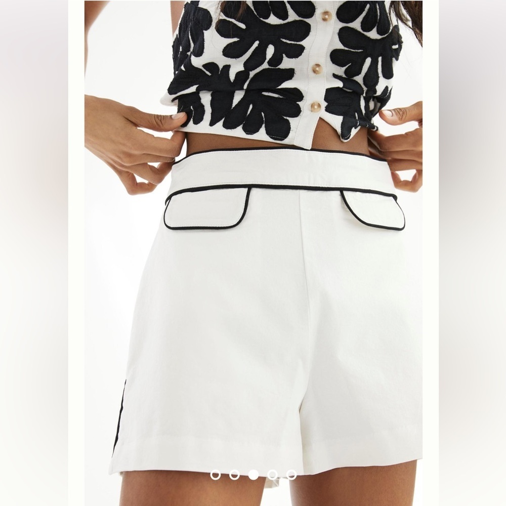 ANTHROPOLOGIE NWT Maeve '60s City Shorts Size 0. - Picture 6 of 13